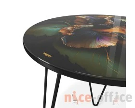 Столик журнальный SHT-CT27 Ночной цветок/Черный муар images