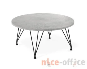 Столик журнальный SHT-TU29-1/H36/МДФ 80 Бетон светлый/Черный муар images