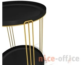 Столик кофейный SHT-CT31 Золото/Черный муар images