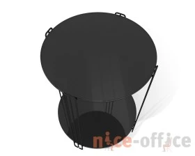 Столик кофейный SHT-CT34 Черный муар/Черный глянец images