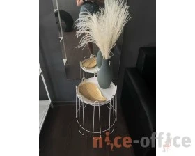 Столик кофейный SHT-CT6 Белый муар images