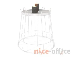 Столик кофейный SHT-CT6 Белый муар images