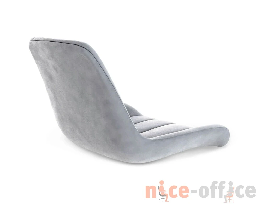 Стул подъемно-поворотный SHT-ST37/S120M Велюр, Серое облако/Черный муар