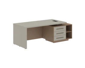 Стол руководителя с тумбой, правый 2100х900х750 Веллион / Velion images